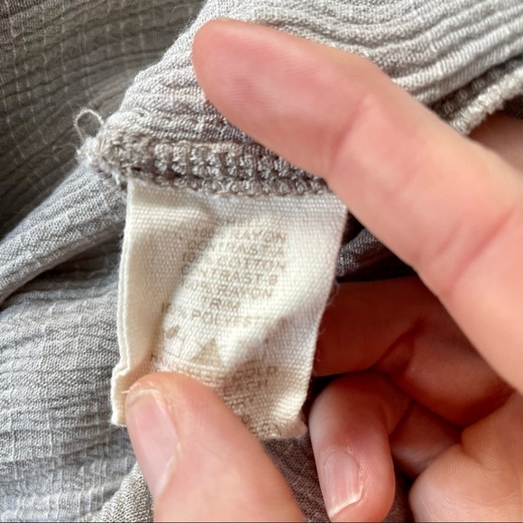 Mystree Boho Grey Gray Sleeveless Tank Top M - Picture 6 of 9